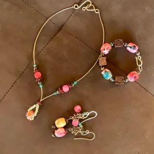 Tropical Handmade Jewelry set